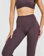 SoftMotion™ Flared Bottoms with White Logo | Dark Umber Brown