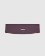 SoftMotion™ Headband with White Logo | Dark Umber Brown