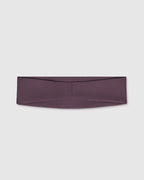 SoftMotion™ Headband with White Logo | Dark Umber Brown