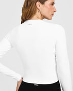 SoftMotion™ Long Sleeve Mid Top | White