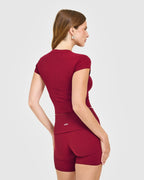 Cotton Baby T-Shirt | Crimson Red