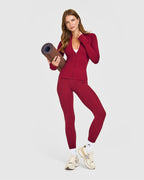 SoftMotion™ Jacket with White Logo | Ruby Red