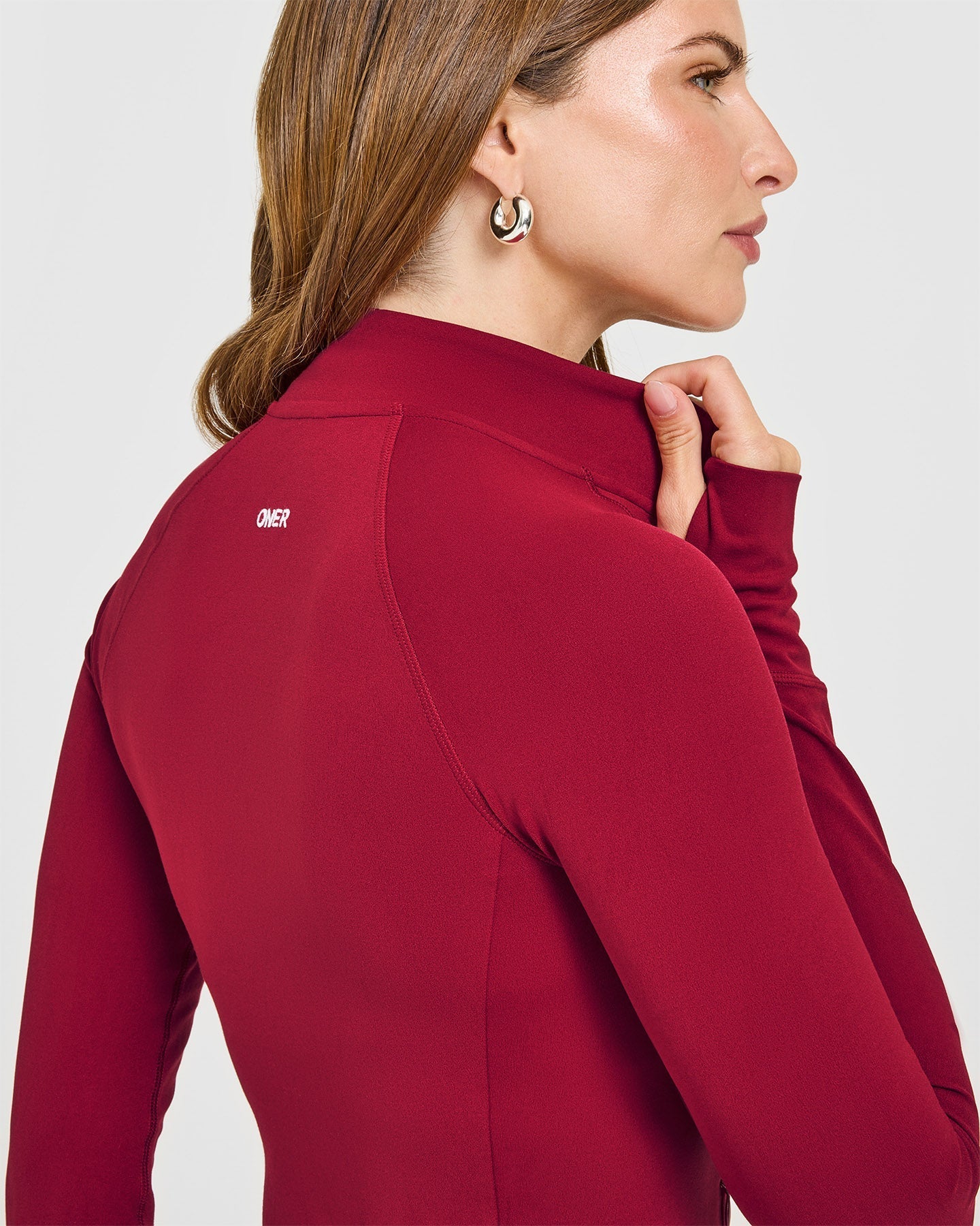 SoftMotion™ Jacket with White Logo | Ruby Red