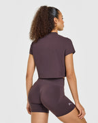 Cotton Relaxed T-Shirt | Umber Brown