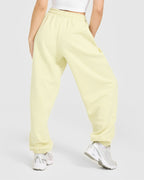 Foundations Oversized Oner 25 Joggers | Pastel Yellow
