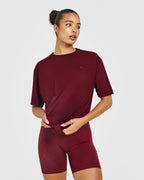 Classic Oversized Lightweight T-Shirt | Rosewood