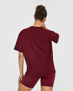 Classic Oversized Lightweight T-Shirt | Rosewood