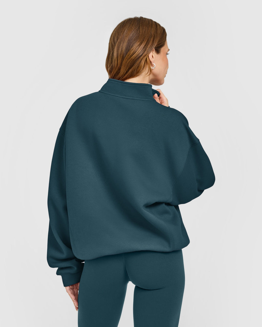 Foundations 1/4 Zip Sweatshirt | Oil Blue