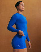 Go To Seamless Fitted Long Sleeve Top | Cobalt Blue