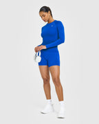 Go To Seamless Fitted Long Sleeve Top | Cobalt Blue