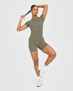 Go To Seamless Fitted Top | Alpine Green