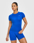 Go To Seamless Fitted Top | Cobalt Blue