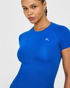 Go To Seamless Fitted Top | Cobalt Blue