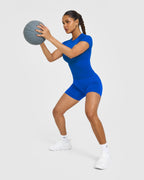 Go To Seamless Fitted Top | Cobalt Blue