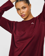 Go To Seamless Loose Long Sleeve Top | Rosewood