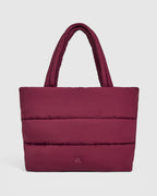 Quilted Tote Bag | Deep Cherry