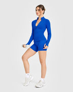 SoftMotion™ Jacket with White Logo | Light Cobalt Blue