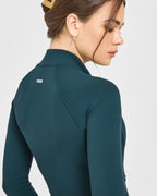 SoftMotion™ Jacket with White Logo | Oil Blue